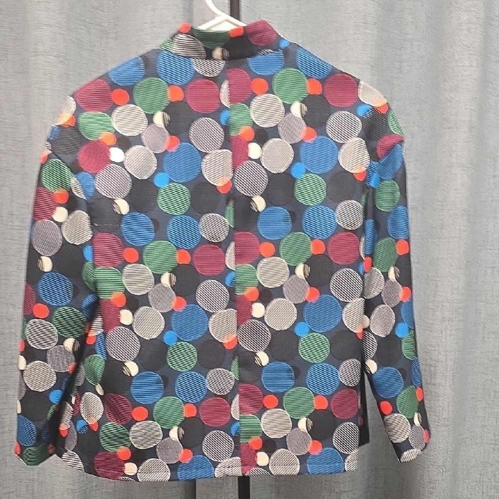 Anne Klein Multicolored Patterned Jacket - image 9